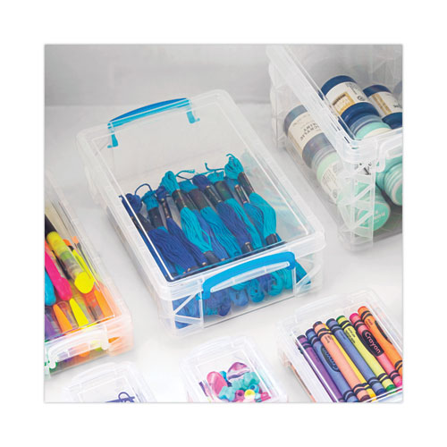 Picture of Super Stacker Large Pencil Box, Plastic, 9 x 5.5 x 2.62, Clear