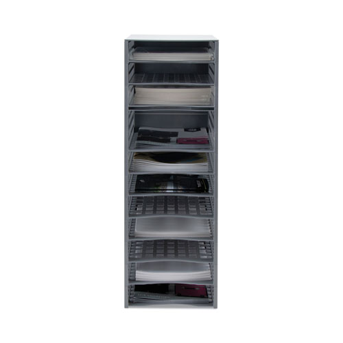 Picture of Snap Configurable Tray System, 12 Compartments, 22.75 x 9.75 x 13, Gray