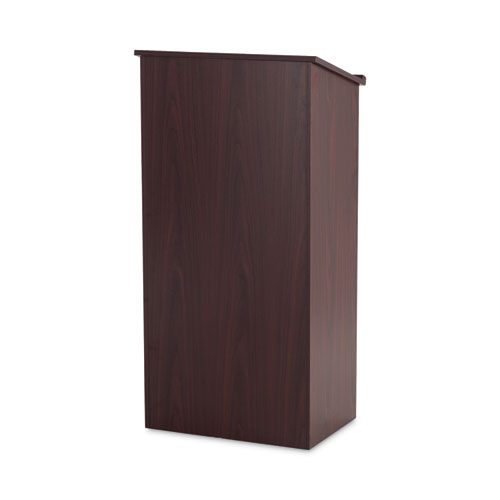 Picture of Stand-Up Lectern, 23 x 15.75 x 46, Mahogany