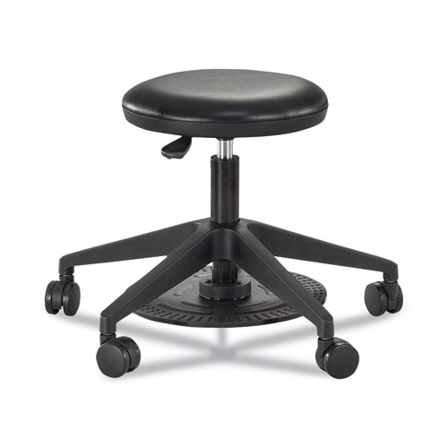 Picture of Lab Stool, Backless, Supports Up to 250 lb, 19.25" to 24.25" Seat Height, Black