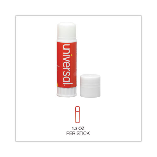 Picture of Glue Stick, 1.3 oz, Applies and Dries Clear, 12/Pack