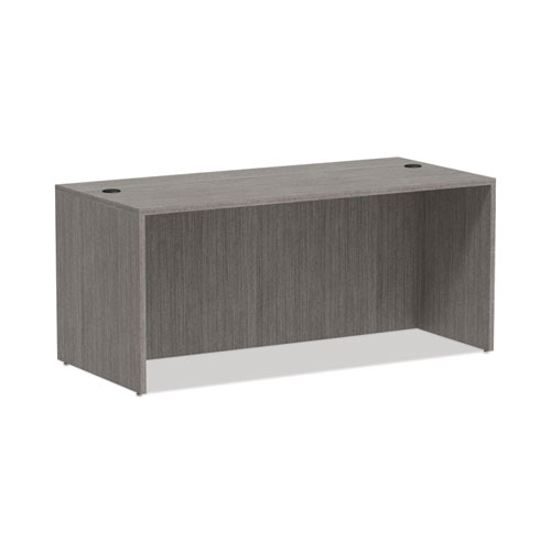 Picture of Alera Valencia Series Straight Front Desk Shell, 65" x 29.5" x 29.63", Gray