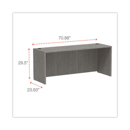 Picture of Alera Valencia Series Credenza Shell, 70.88w x 23.63d x 29.5h, Gray