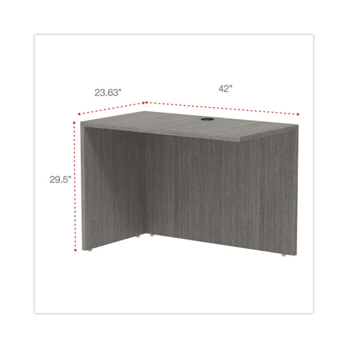 Picture of Alera Valencia Series Reversible Return/Bridge Shell, 42w x 23.63d x 29.5h, Gray
