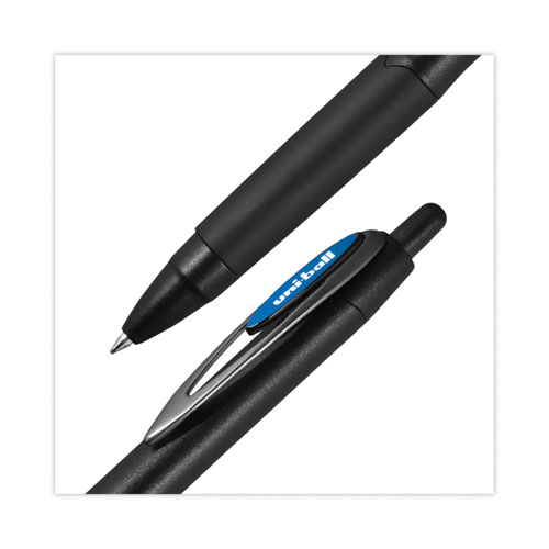 Picture of 207 Plus+ Gel Pen, Retractable, Medium 0.7 mm, Blue Ink, Black Barrel, Dozen