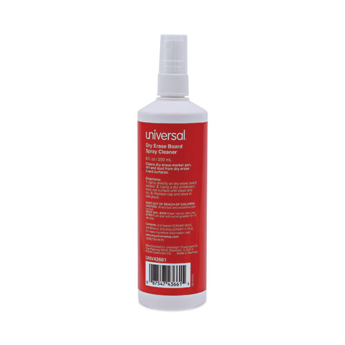 Picture of Dry Erase Spray Cleaner, 8 oz Spray Bottle