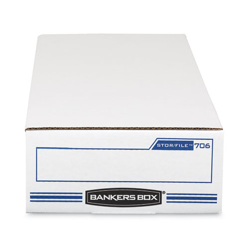 Picture of STOR/FILE Check Boxes, 9.25" x 25" x 4.13", White/Blue, 12/Carton