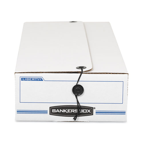 Picture of LIBERTY Check and Form Boxes, 9.25" x 15" x 4.25", White/Blue, 12/Carton