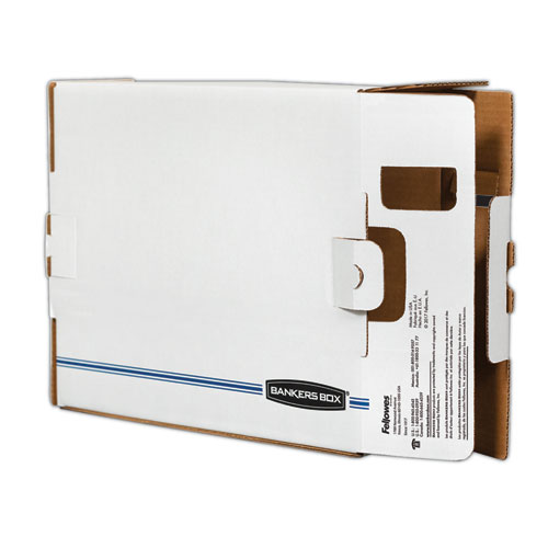 Picture of X-Ray Storage Boxes, 5" x 18.75" x 14.88", White/Blue, 6/Carton