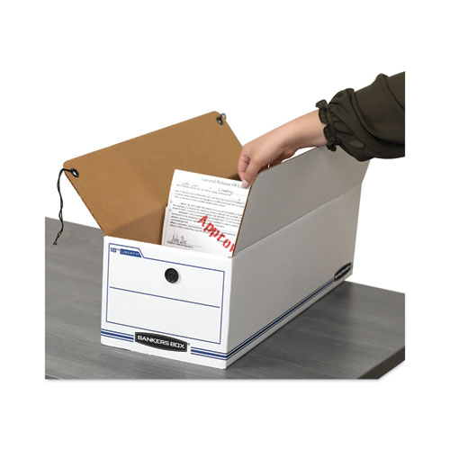 Picture of LIBERTY Check and Form Boxes, 9.75" x 23.75" x 6.25", White/Blue, 12/Carton