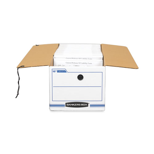 Picture of LIBERTY Check and Form Boxes, 9" x 24.25" x 7.5", White/Blue, 12/Carton