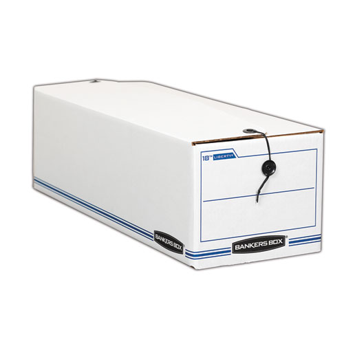 Picture of LIBERTY Check and Form Boxes, 9" x 24.25" x 7.5", White/Blue, 12/Carton