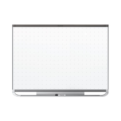 Picture of Prestige 2 Magnetic Total Erase Whiteboard, 72 x 48, White Surface, Black Aluminum/Plastic Frame