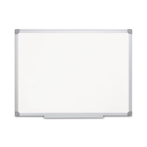Picture of Earth Silver Easy-Clean Dry Erase Board, 36 x 24, White Surface, Silver Aluminum Frame