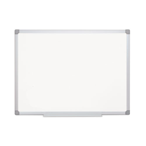 Earth+Silver+Easy-Clean+Dry+Erase+Board%2C+Reversible%2C+36+x+24%2C+White+Surface%2C+Silver+Aluminum+Frame