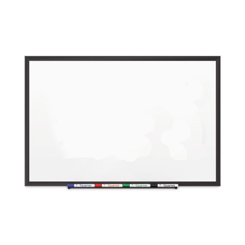 Picture of Classic Series Porcelain Magnetic Dry Erase Board, 36" x 24", White Surface, Black Aluminum Frame