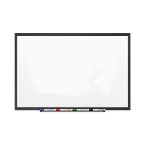 Picture of Classic Series Porcelain Magnetic Dry Erase Board, 96" x 48", White Surface, Black Aluminum Frame