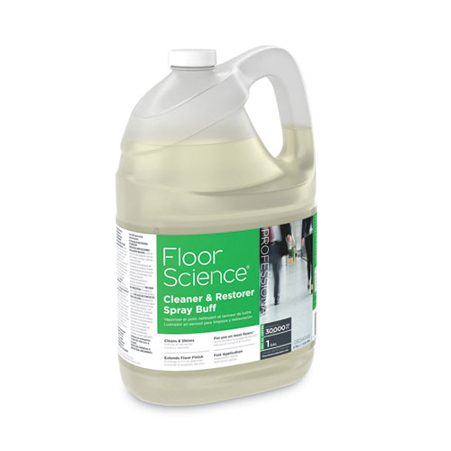 Picture of Floor Science Cleaner/Restorer Spray Buff, Citrus Scent, 1 gal Bottle, 4/Carton