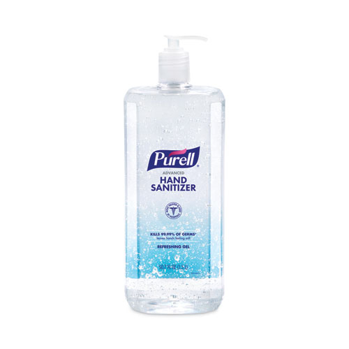 Picture of Advanced Hand Sanitizer Refreshing Gel, 1.5 L Pump Bottle, Clean Scent, 4/Carton