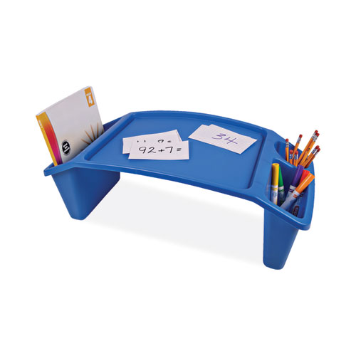 Picture of Antimicrobial Lap Desk, Rectangular, 23.35w x 12d x 8.53h, Blue