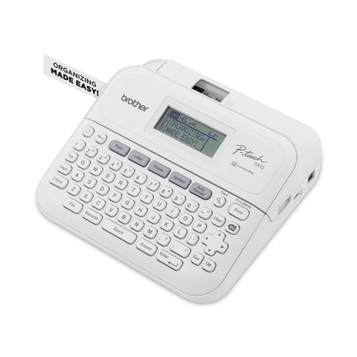 Picture of P-Touch PT-D410 Advanced Connected Label Maker, 20 mm/s, 8.9 x 3.9 x 12.3