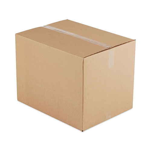 Picture of Fixed-Depth Brown Corrugated Shipping Boxes, Regular Slotted Container (RSC), X-Large, 12" x 18" x 6", Brown Kraft, 25/Bundle