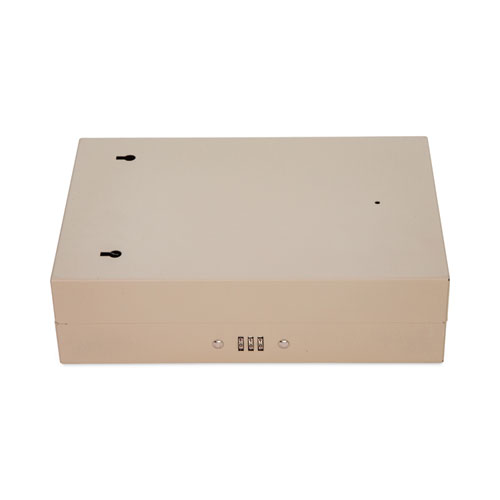 Picture of Combination Lockable Key Cabinet, 28-Key, Metal, Sand, 7.75 x 3.25 x 11.5