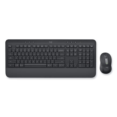 Picture of Signature MK650 Wireless Keyboard and Mouse Combo for Business, 2.4 GHz Frequency/32 ft Wireless Range, Graphite