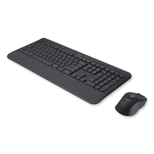 Picture of Signature MK650 Wireless Keyboard and Mouse Combo for Business, 2.4 GHz Frequency/32 ft Wireless Range, Graphite