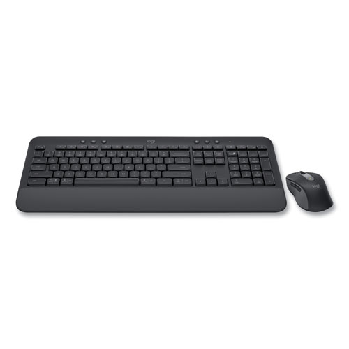 Picture of Signature MK650 Wireless Keyboard and Mouse Combo for Business, 2.4 GHz Frequency/32 ft Wireless Range, Graphite