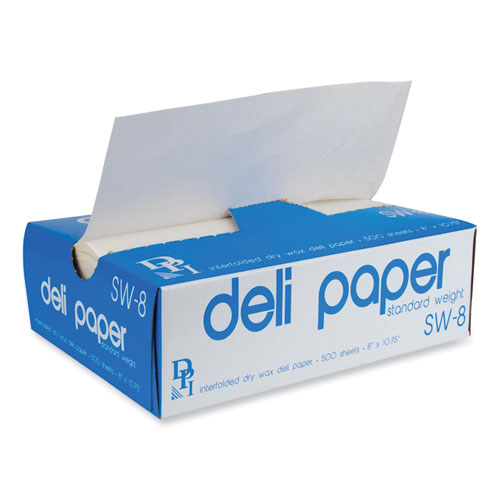 Picture of Interfolded Deli Sheets, 10.75 x 8, Standard Weight,  500 Sheets/Box, 12 Boxes/Carton