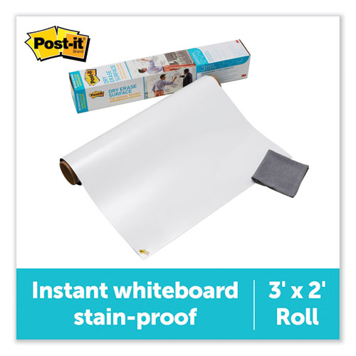 Dry+Erase+Surface+with+Adhesive+Backing%2C+36+x+24%2C+White+Surface