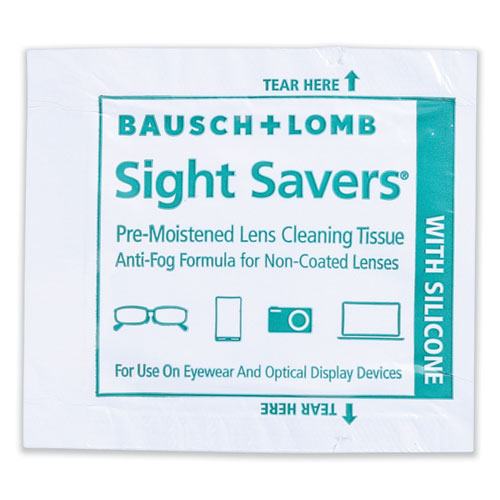 Picture of Sight Savers Pre-Moistened Anti-Fog Tissues with Silicone, 8 x 5, 100/Box