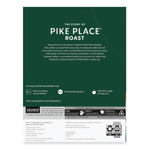 Picture of Pike Place Coffee K-Cups Pack, 24/Box