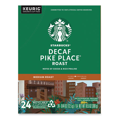 Picture of Pike Place Decaf Coffee K-Cups, 96/Carton