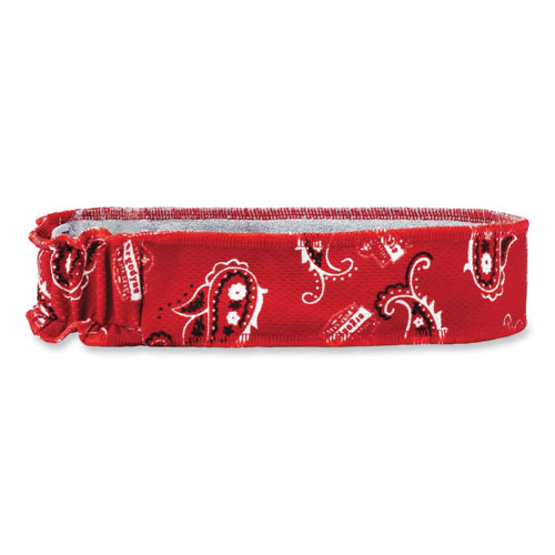 Picture of Chill-Its 6605 High-Performance Cotton Terry Cloth Sweatband, One Size Fits Most, Red Western
