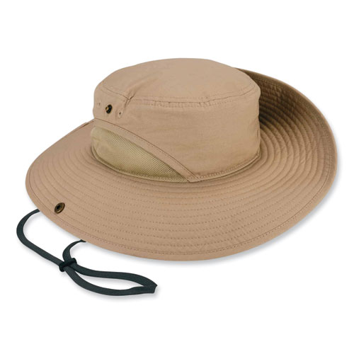 Picture of Chill-Its 8936 Lightweight Mesh Paneling Ranger Hat, Small/Medium, Khaki