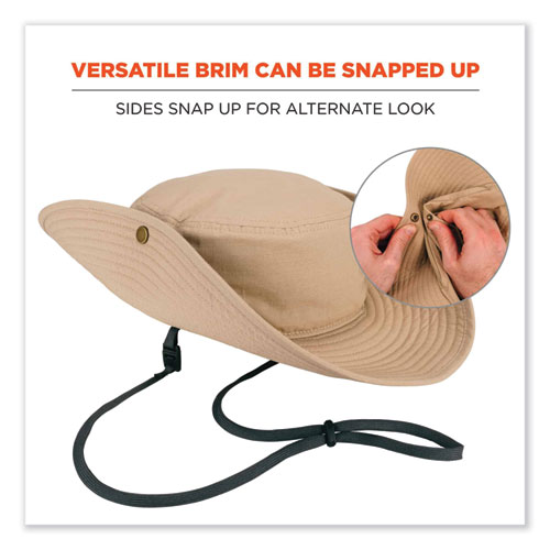 Picture of Chill-Its 8936 Lightweight Mesh Paneling Ranger Hat, Small/Medium, Khaki