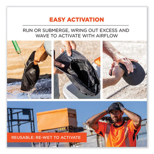 Picture of Chill-Its 8937 Performance Cooling Baseball Hat, One Size Fits Most, Black