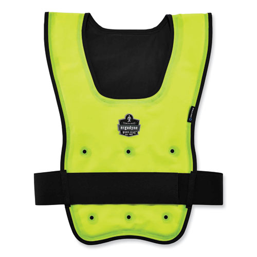Chill-Its+6687+Economy+Dry+Evaporative+Cooling+Elastic+Waist+Vest%2C+Nylon%2C+Small%2FMedium%2C+Lime