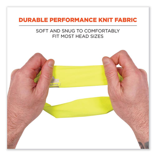 Picture of Chill-Its 6634 Performance Knit Cooling Headband, Polyester/Spandex, One Size Fits Most, Lime
