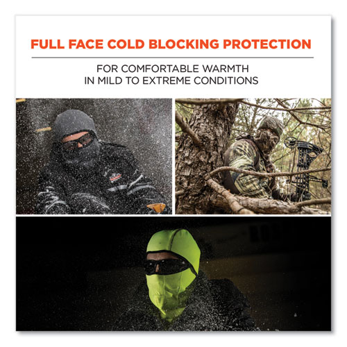 Picture of N-Ferno 6823 Hinged Balaclava Face Mask, Fleece, One Size Fits Most, Black