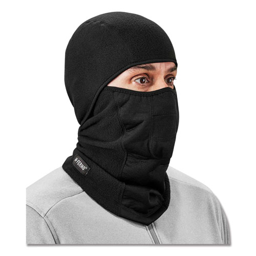 Picture of N-Ferno 6823 Hinged Balaclava Face Mask, Fleece, One Size Fits Most, Black