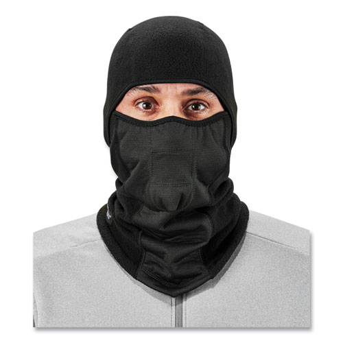 Picture of N-Ferno 6823 Hinged Balaclava Face Mask, Fleece, One Size Fits Most, Black