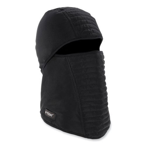 Picture of N-Ferno 6955 Insulated 3-Layer Balaclava Face Mask, Polartec FR Power Grid Fleece/Polyester/Spandex, One Size, Black