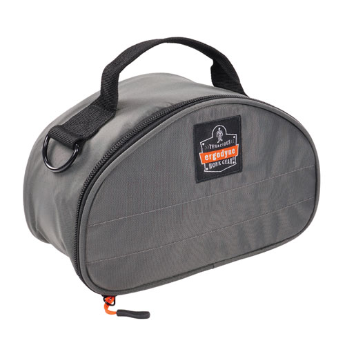 Picture of Arsenal 5187 Clamshell Half Respirator Bag with Zipper Closure, 4 x 9 x 5, Gray