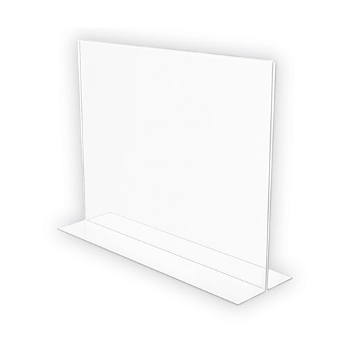 Picture of Anti-Glare Stand Up Double Sided Sign Holder, 8.5 x 11, Clear