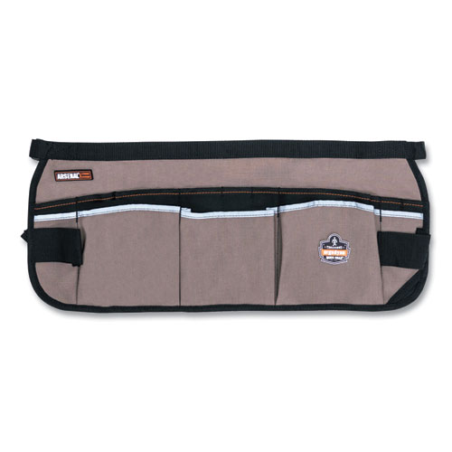 Arsenal+5706+13-Pocket+Waist+Apron%2C+13+Compartments%2C+23+x+9%2C+Canvas%2C+Gray