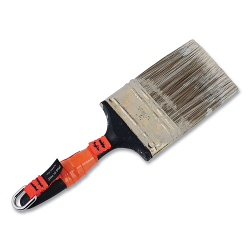 Picture of Squids 3700 Nylon Webbing Tool Tails with D-Rings, 2lb Max Working Capacity, 4.5" Long, Orange/Black, 6/Pack, 10 Packs/Carton