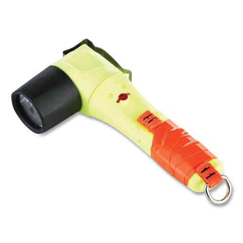 Picture of Squids 3700 Nylon Webbing Tool Tails with D-Rings, 2lb Max Working Capacity, 4.5" Long, Orange/Black, 6/Pack, 10 Packs/Carton